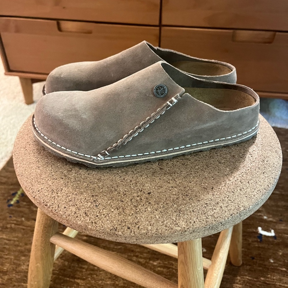 WORN 1X - Zermatt Leather Suede Birkenstocks